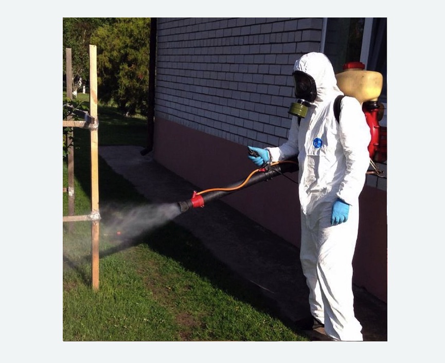 травля клещей на участке в Острогожске